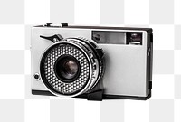 Png film camera, isolated object, transparent background