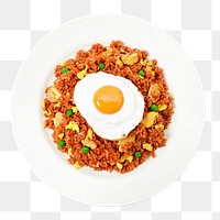 Fried rice png collage element, transparent background