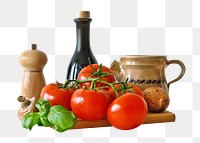 European ingredients png, healthy food, transparent background