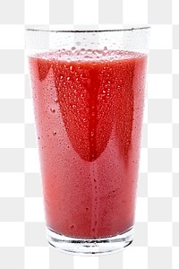 Red juice png, transparent background