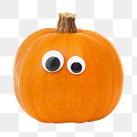 Pumpkin png collage element on transparent background