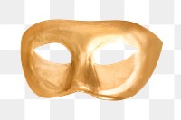 PNG Gold masquerade, transparent background