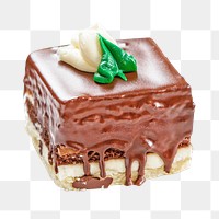 Boston cream pie png, transparent background