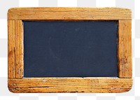 Png small blackboard, isolated object, transparent background