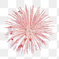 Fireworks png, isolated object, transparent background