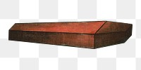 Funeral coffin png, vintage illustration on transparent background. Remixed by rawpixel.