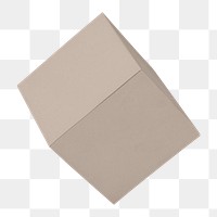 Craft box png product packaging, transparent background