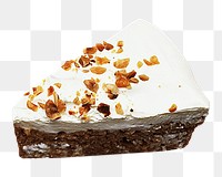 Chef carrot cake png, transparent background