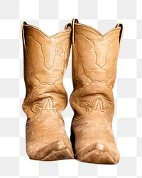 Png cowboy boots, isolated object, transparent background