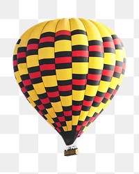 Air balloon travel png, transparent background