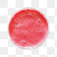 Red smoothie png photo, transparent background