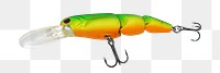 Png wobbler lure, isolated object, transparent background