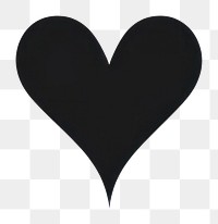 PNG Heart symbol white black. AI generated Image by rawpixel.