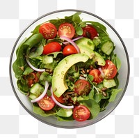PNG Healthy food salad plate bowl. AI generated Image by rawpixel.
