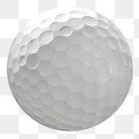 Golf ball png sticker, sports equipment image, transparent background