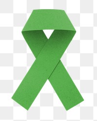 Png childhood mental illness awareness ribbon sticker, transparent background