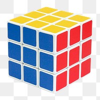 Rubik's cube png sticker, toy transparent background