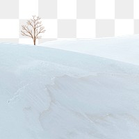 PNG minimal winter landscape