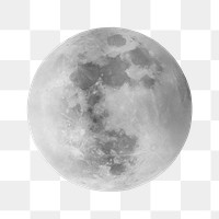 The moon png sticker, transparent background