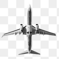 Flying aircraft png sticker, transparent background