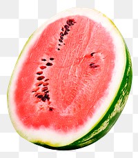 Watermelon fruit png sticker, transparent background