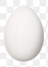 White egg png sticker, transparent background