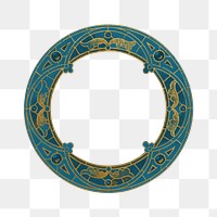 Vintage stained glass png frame, transparent background.  Remastered by rawpixel