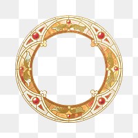 Vintage stained glass png frame, transparent background. Remastered by rawpixel