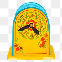 Aesthetic clock figure png on transparent background.  Remastered by rawpixel