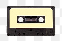 Cassette tape png sticker, transparent background