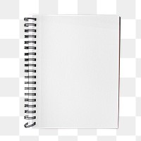 Notebook stationery png sticker, transparent background