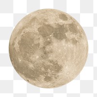 Full moon png sticker, transparent background