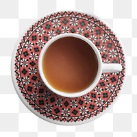 Cup of tea png sticker, transparent background