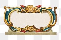 Luxury ornate png frame in gold vintage style, transparent background.   Remastered by rawpixel