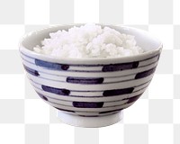 Rice bowl png sticker, transparent background