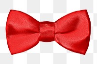 Red bow tie png sticker, fashion transparent background