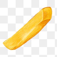 French fries png sticker, transparent background