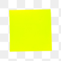 Png yellow sticky note  sticker, transparent background