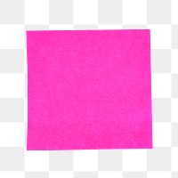 Png  pink sticky note sticker, transparent background