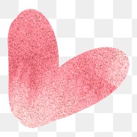 Heart png sticker, watercolor, transparent background