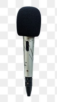 PNG microphone sticker, transparent background