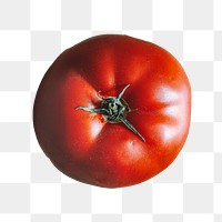 Red tomato vegetable png sticker, transparent background