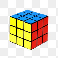 Puzzle cube toy png sticker, transparent background