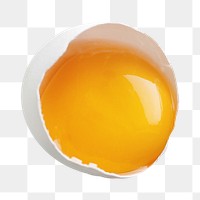 Egg yolk food png sticker, transparent background