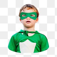 Superhero boy png sticker, transparent background