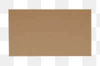 Brown business card png sticker, professional branding, transparent background