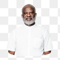 Black man png sticker, transparent background