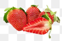 Strawberry fruit png, transparent background