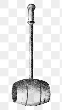 Vintage hammer png illustration on transparent background. Remixed by rawpixel.