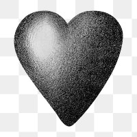 Heart shape png, vintage illustration on transparent background. Remixed by rawpixel.